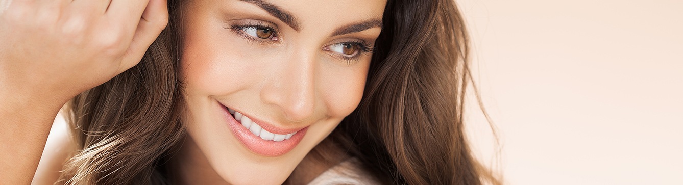 Woman with beautiful skin after facial aesthetic treatment in Washington