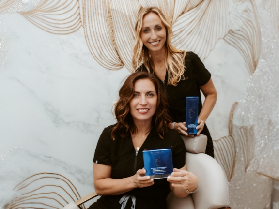 Woman using ZO Skincare for healthy glow